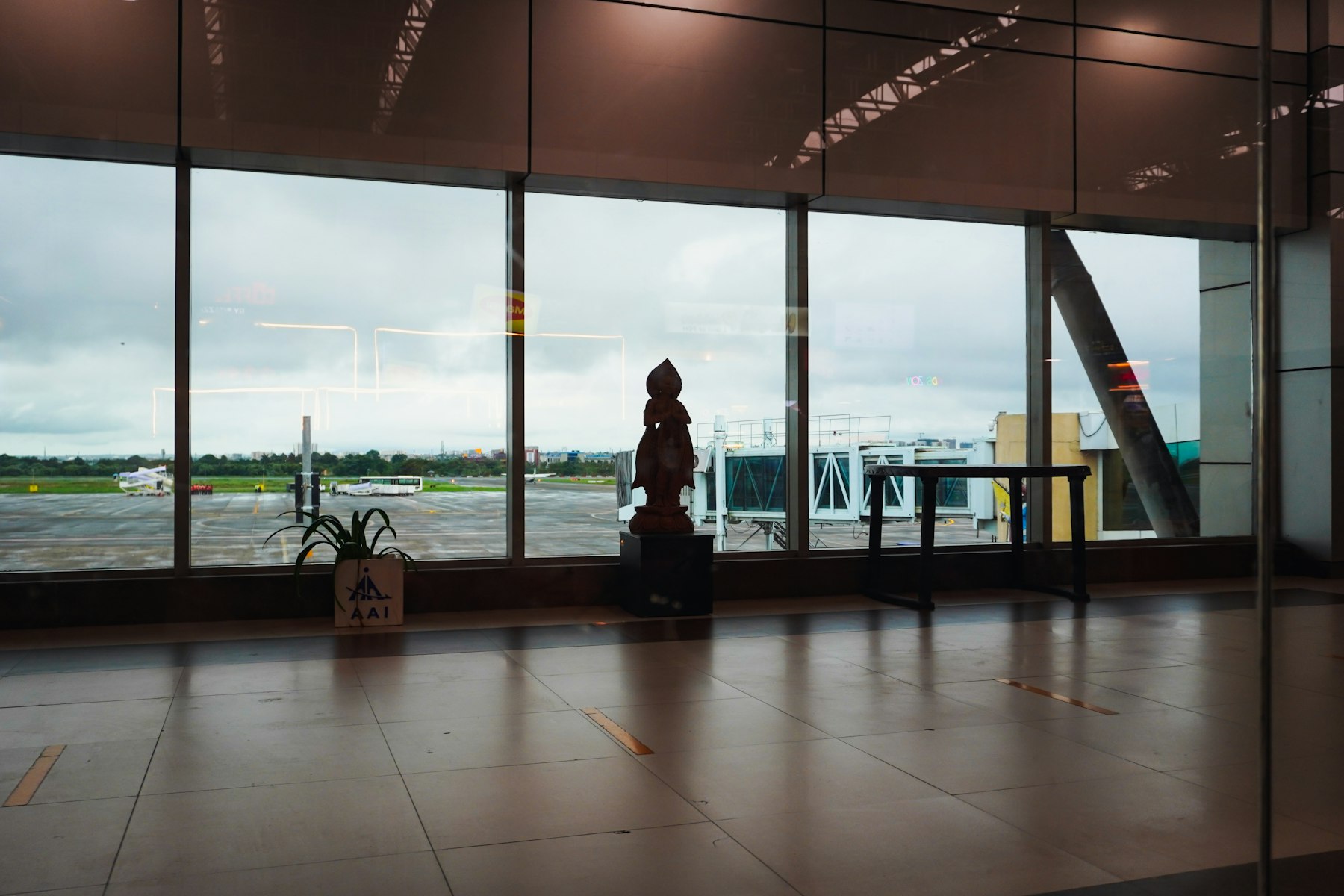 Airport travel and document preparation visual